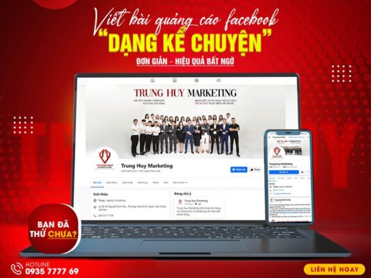 dịch vụ content facebook tại trung huy