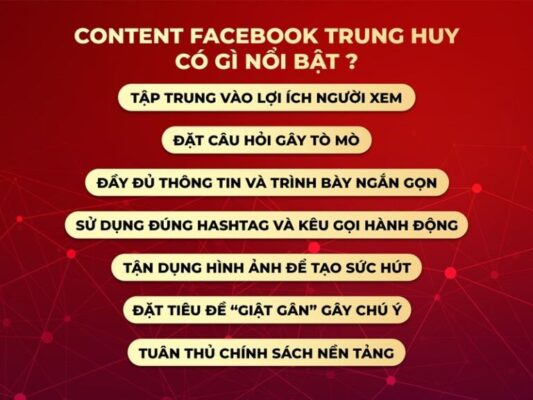 Dịch vụ viết content facebook tại công ty Trung Huy