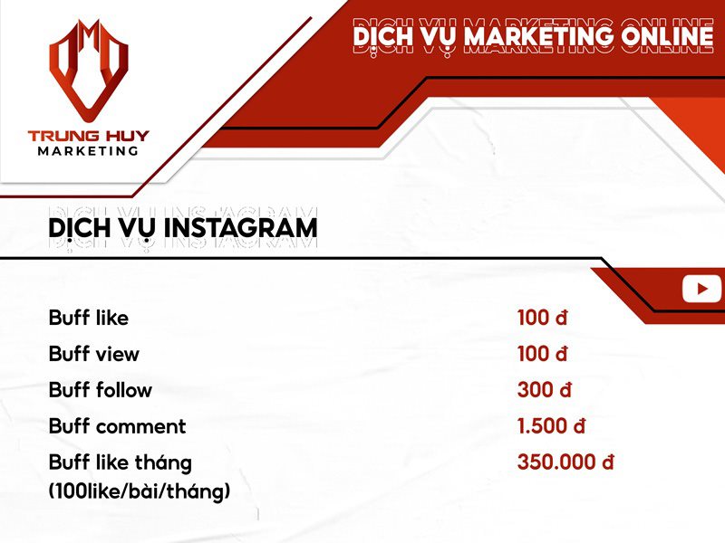 buff instagram giá rẻ trung huy marketing