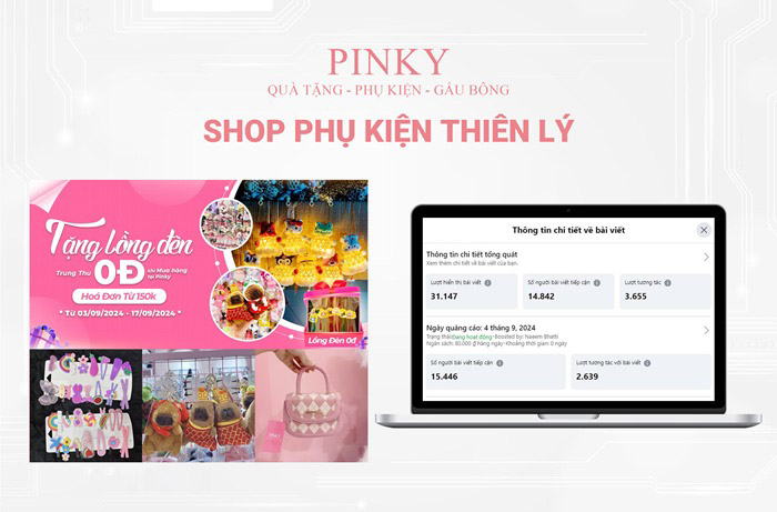 Chiến dịch quảng cáo Facebook hiệu quả cho shop phụ