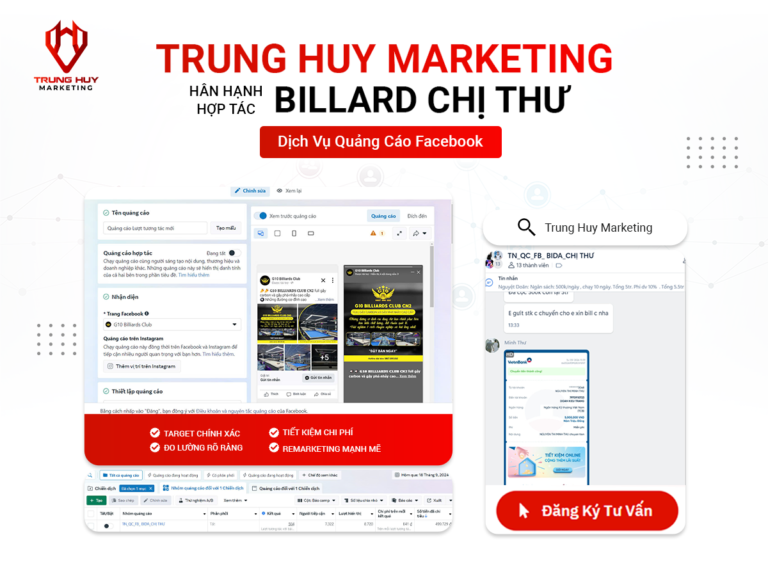 G10 Billiards Club: Tăng trưởng bùng nổ với chiến dịch Facebook Ads thu hút