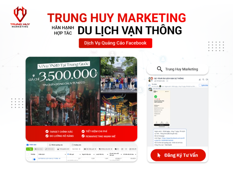 Du lịch Vạn Thông: Bứt phá doanh số với chiến dịch Facebook Ads thu hút khách hàng