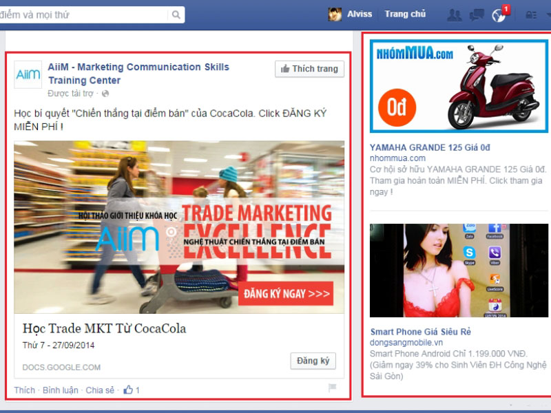 Quảng cáo tăng lượt thích trang (Like Page Ads)