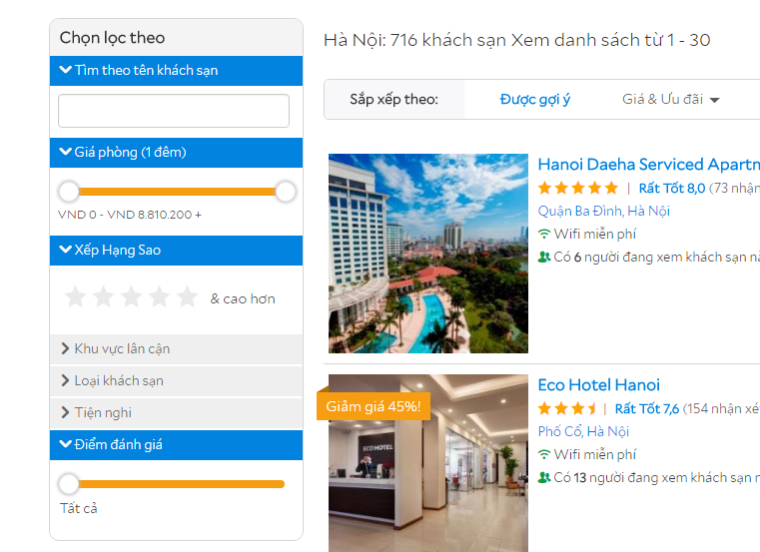 Tích hợp tính năng đánh giá trên website để tạo lòng tin với khách hàng