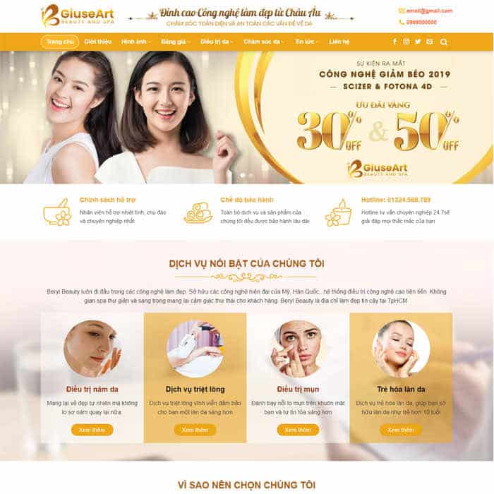 Thiết lập menu hợp lý