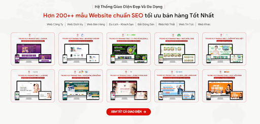 Những website do Trung Huy Marketing thiết kế đều có giao diện đẹp mắt và mang lại hiệu quả chuyển đổi cao